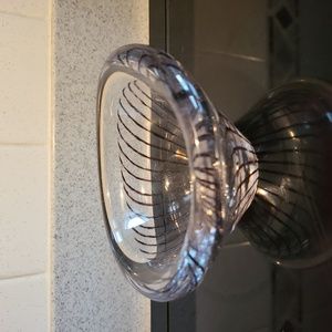 Vicke Lindstrand Kosta Boda Striped Bowl Vintage Signed LH 1212